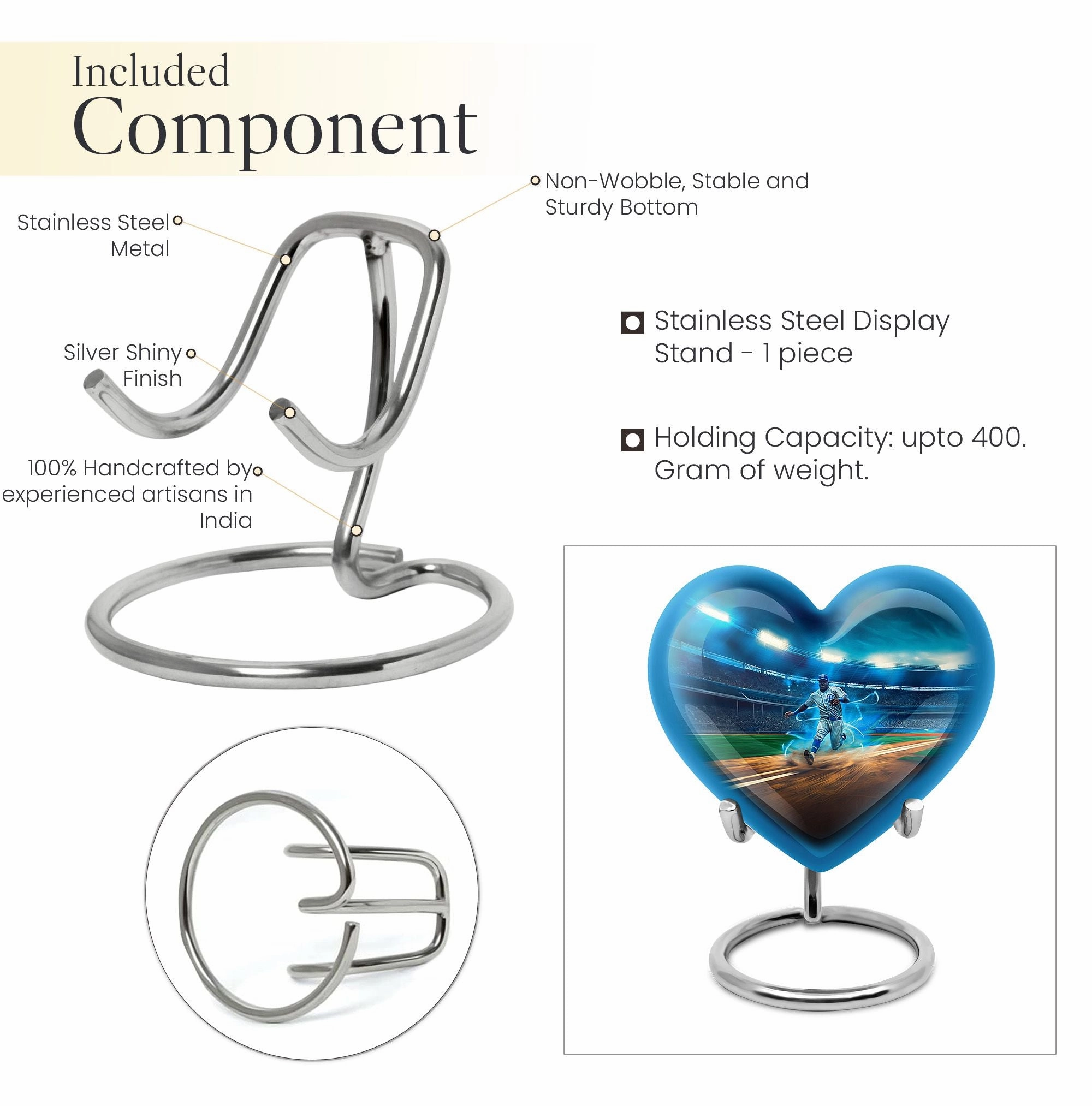 Endless Diamond Baseball Cremation Urn - Majestic Rest for Men