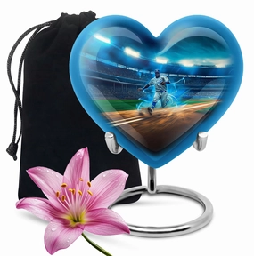 Endless Diamond Baseball Cremation Urn - Majestic Rest for Men