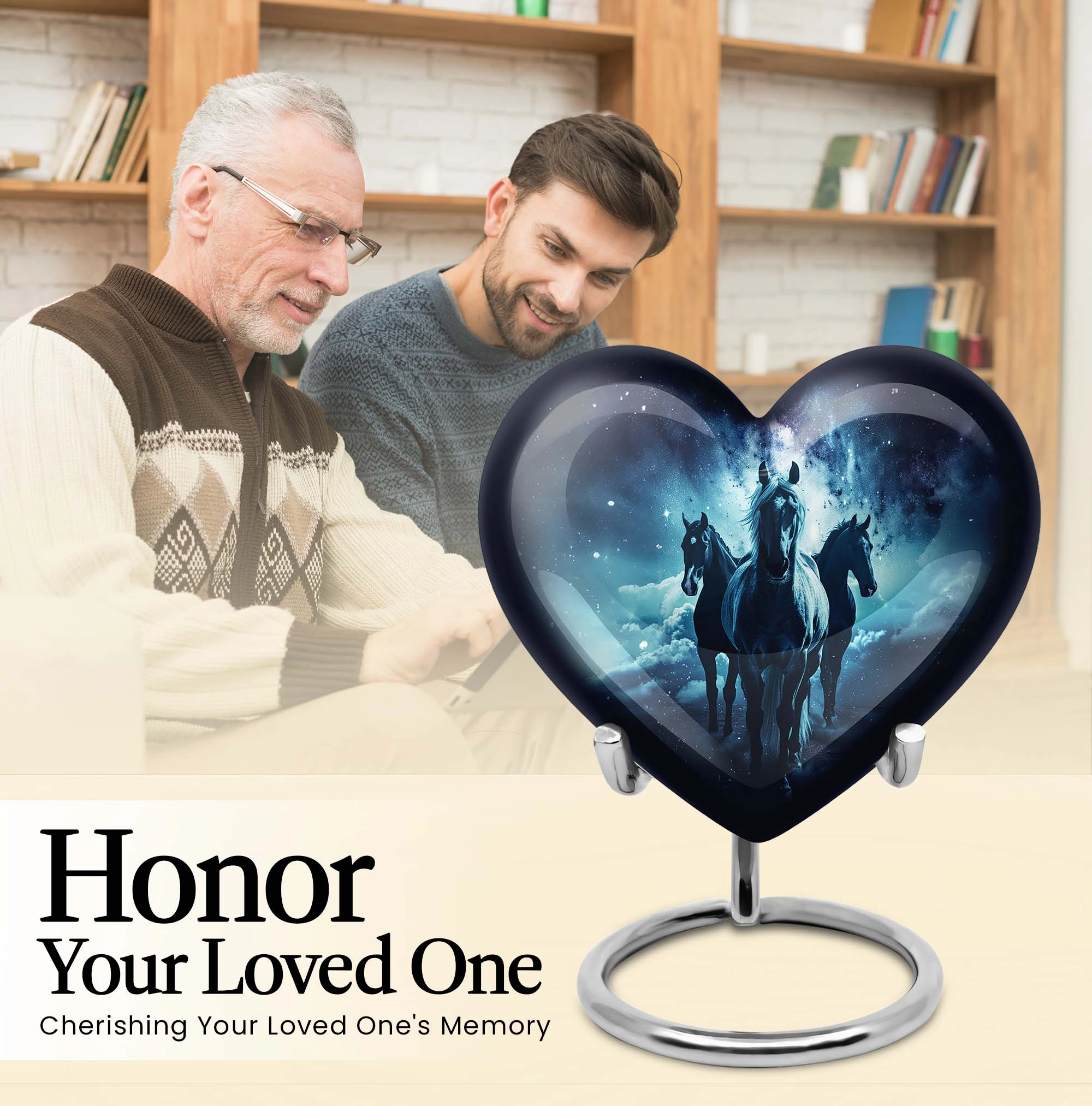 Eternal Resting Horse Cremation Memorial - Exquisite Large Urn