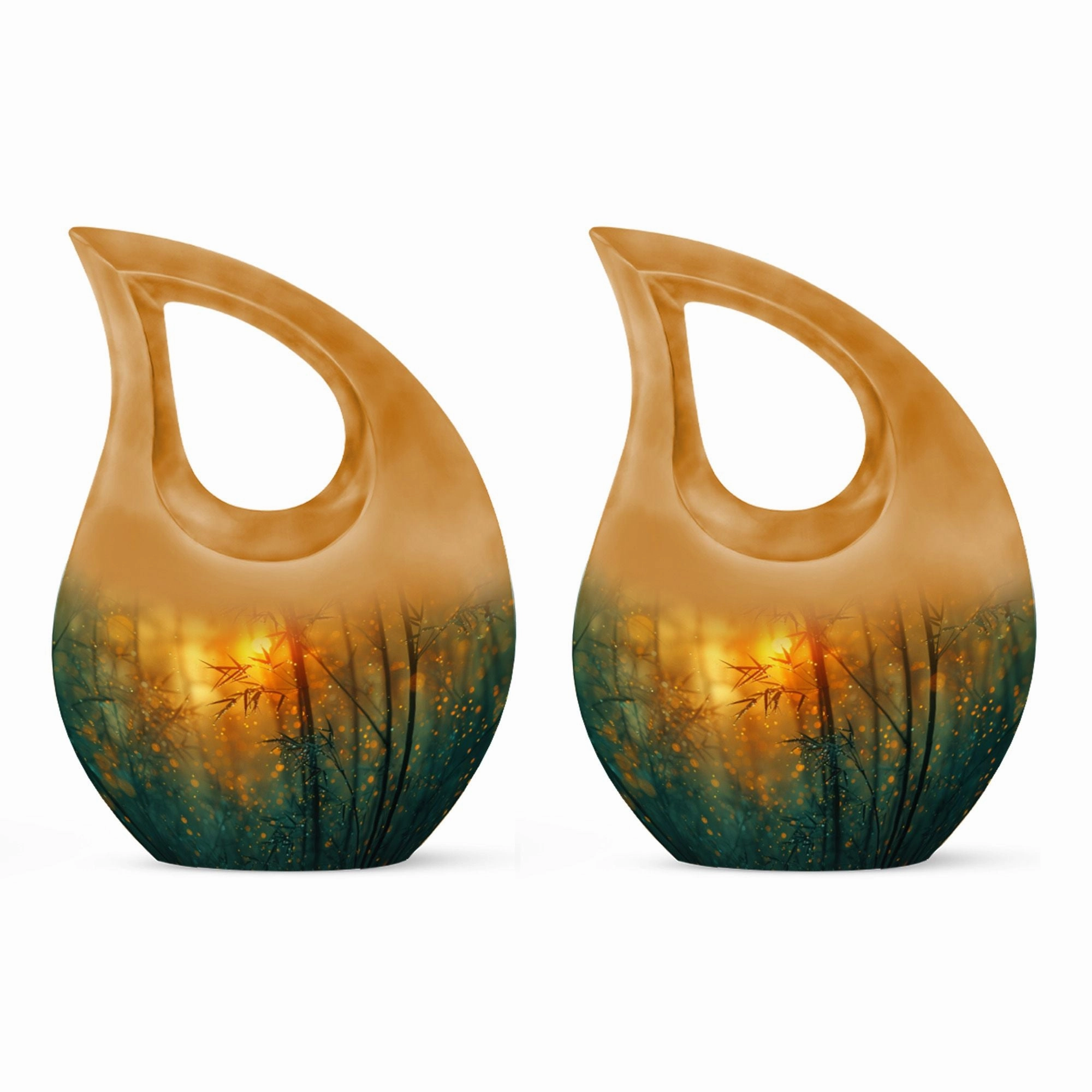 Evening Enchantment Fireflies At Dusk Memorial Urn