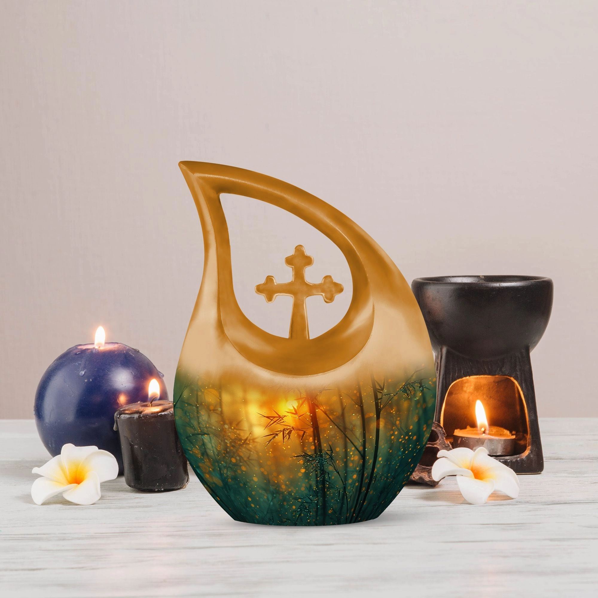 Evening Enchantment Fireflies At Dusk Memorial Urn