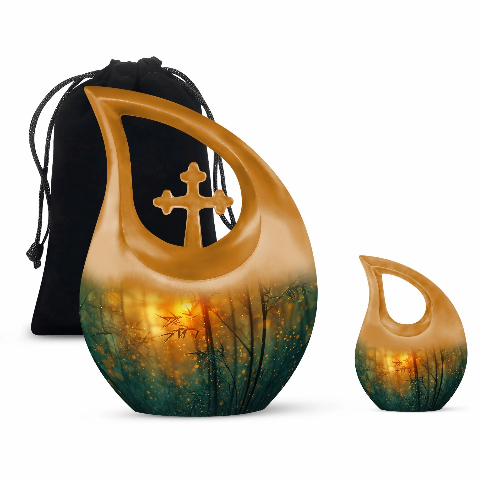 Evening Enchantment Fireflies At Dusk Memorial Urn