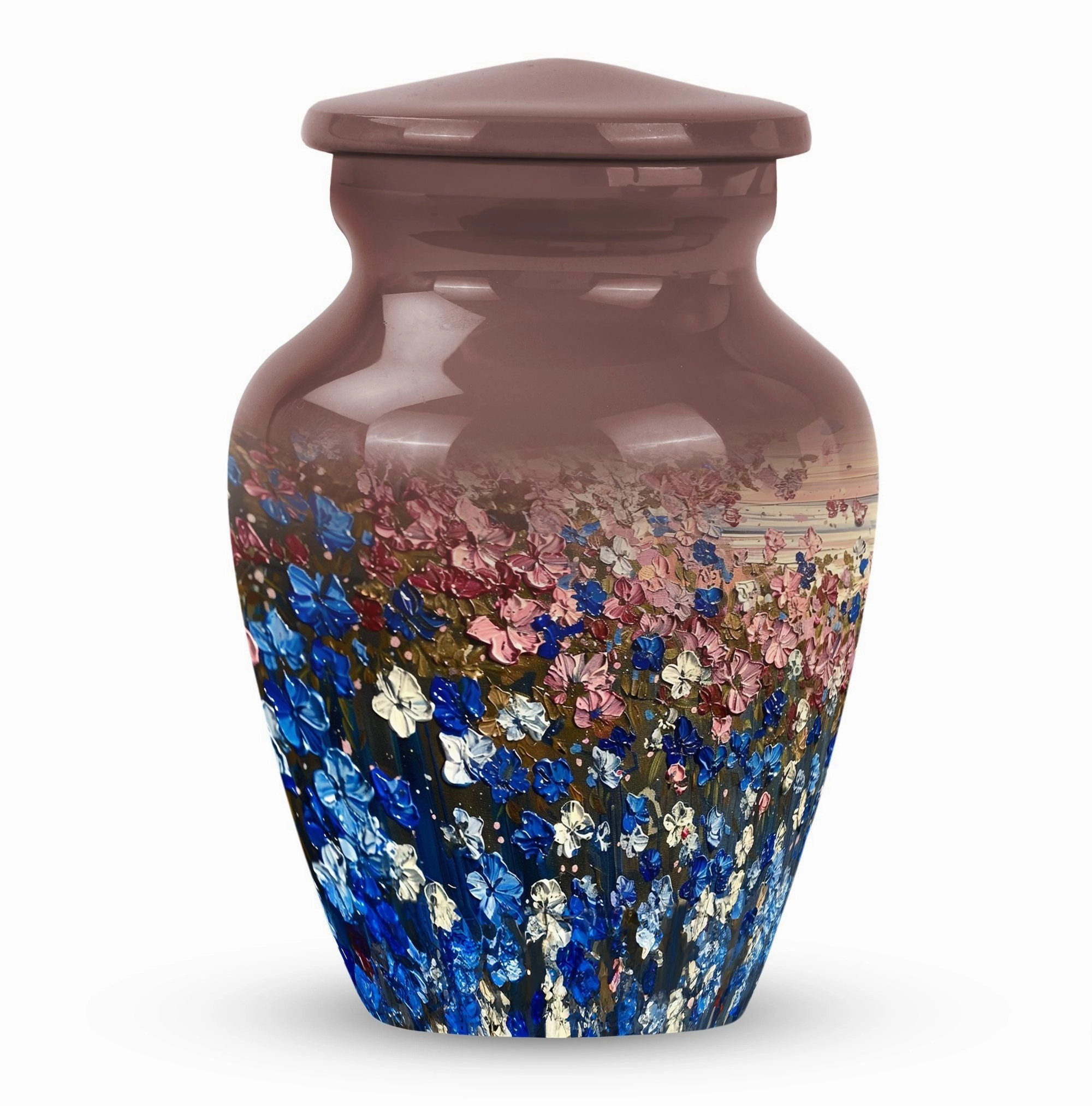 Flowers Tribute: Classic Cremation Urn for Elegant Memorials