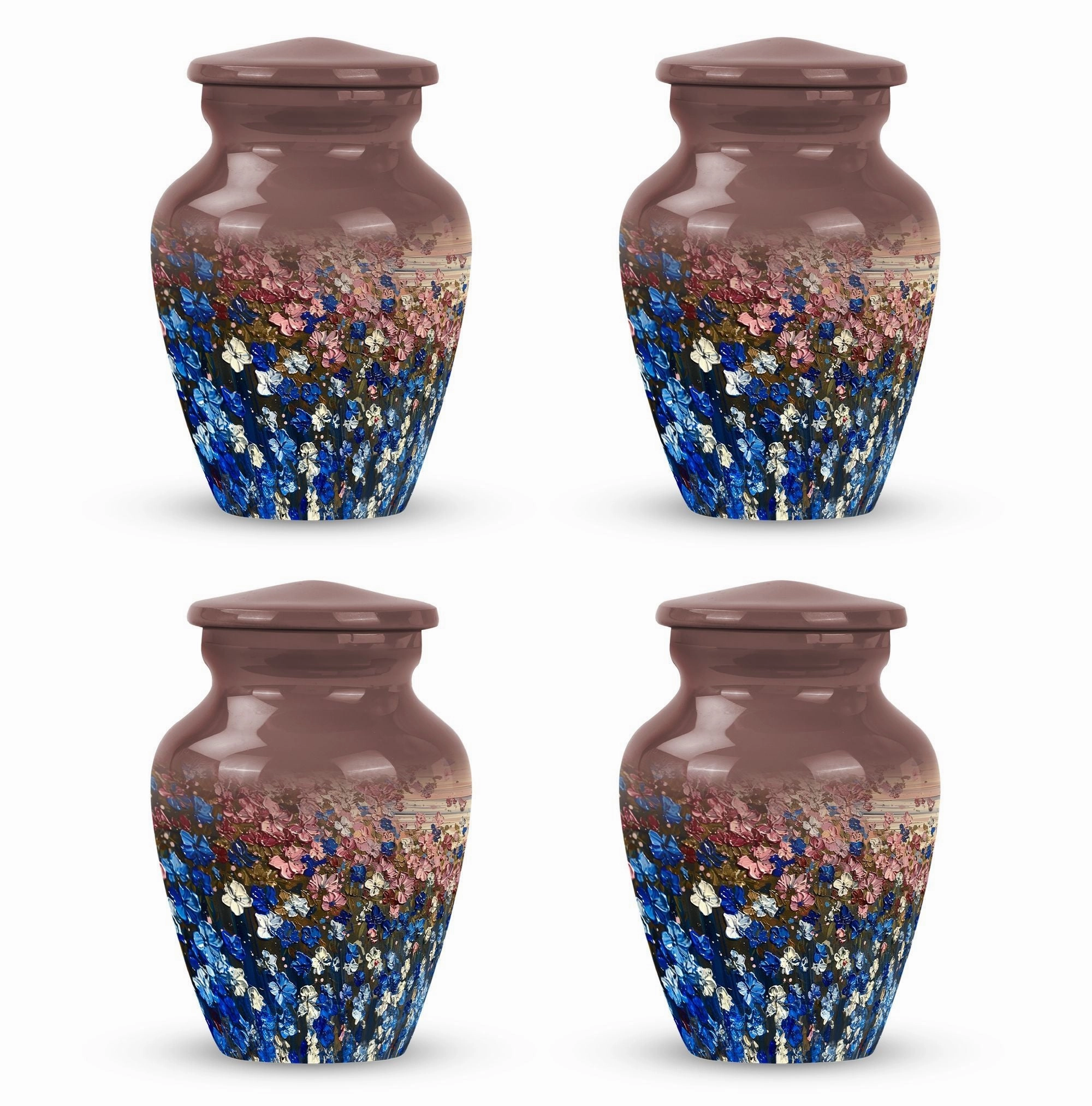 Flowers Tribute: Classic Cremation Urn for Elegant Memorials