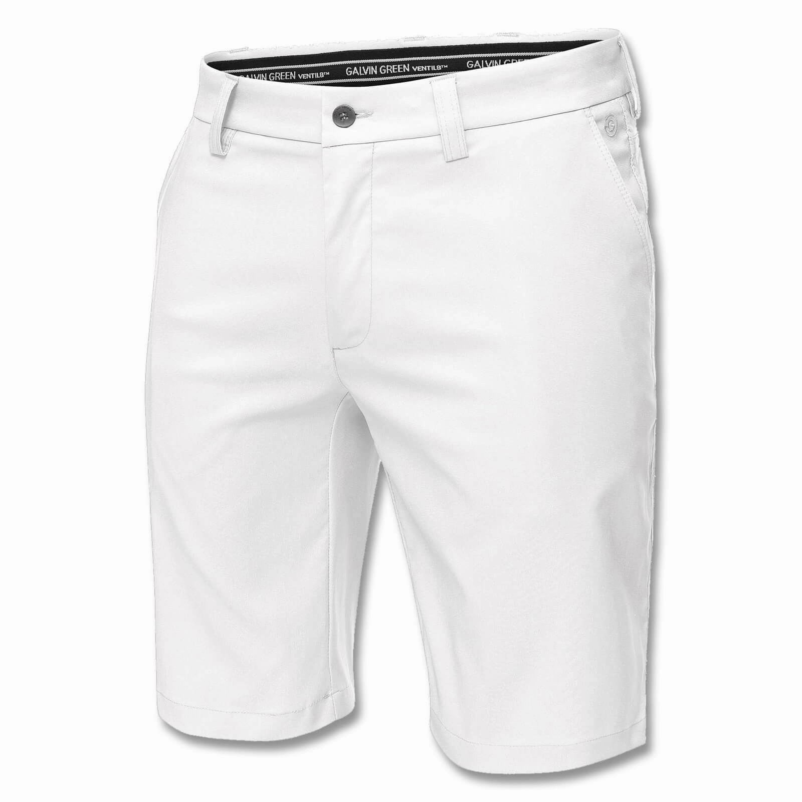 Galvin Green Paolo Ventil8 Golf Shorts White - SS22 Men