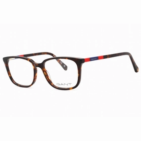 Gant Men's Eyeglasses - Dark Havana Plastic Full Rim Rectangular Frame | GA3278 052