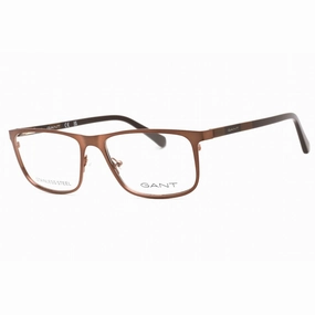 Gant Men's Eyeglasses - Shiny Dark Bronze Rectangular Frame, 58 mm | GA3280 036
