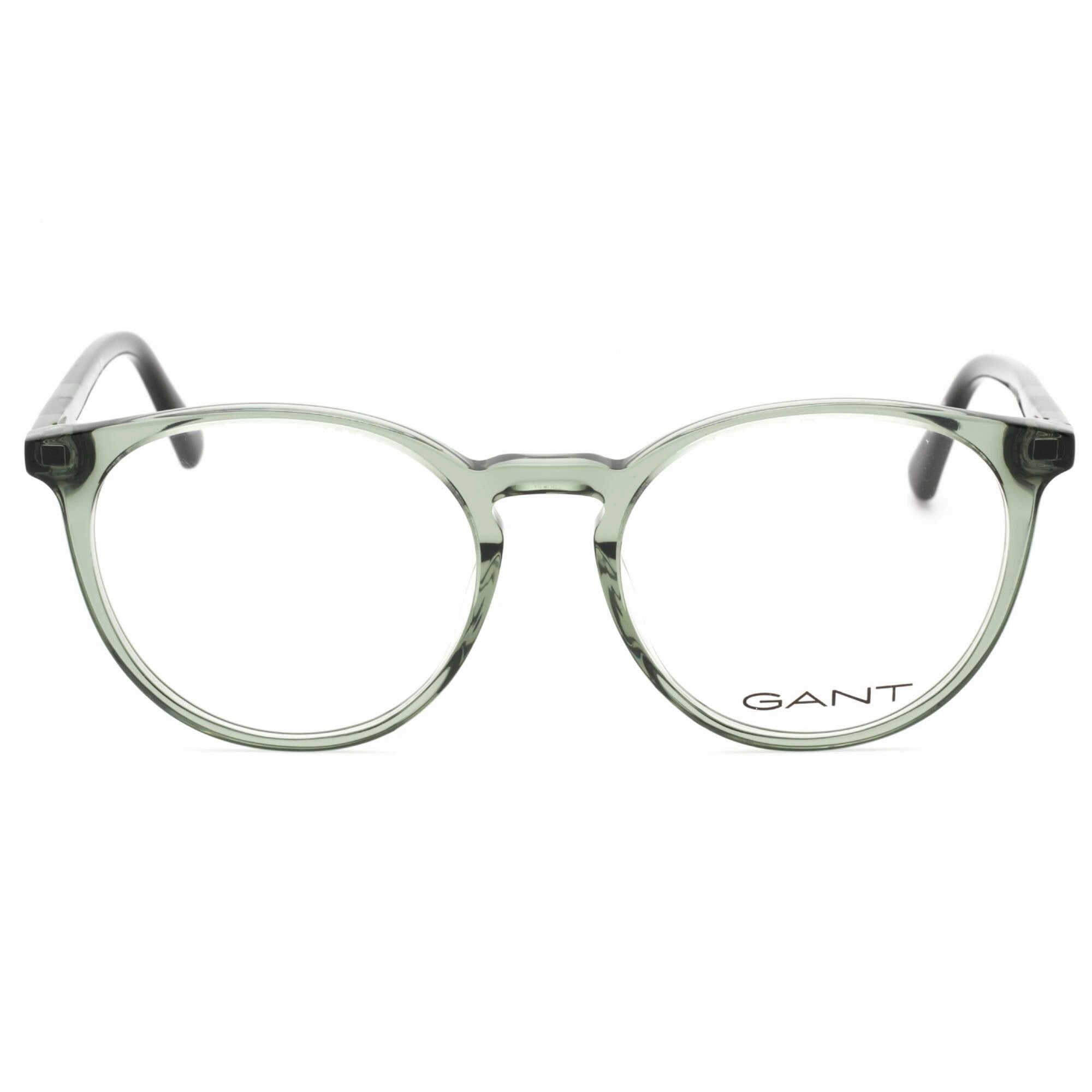 Gant Men's Eyeglasses - Shiny Dark Green Plastic Round Shape 53mm Frame | GA3286 096