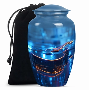 Guitar Urn Commemorative Memorial Men's Cremation Repository