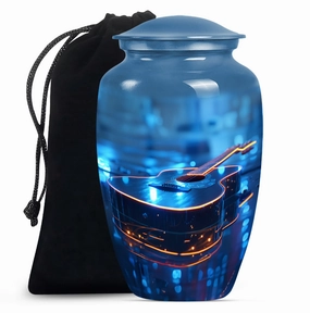 Guitar Urn Commemorative Memorial Men's Cremation Repository
