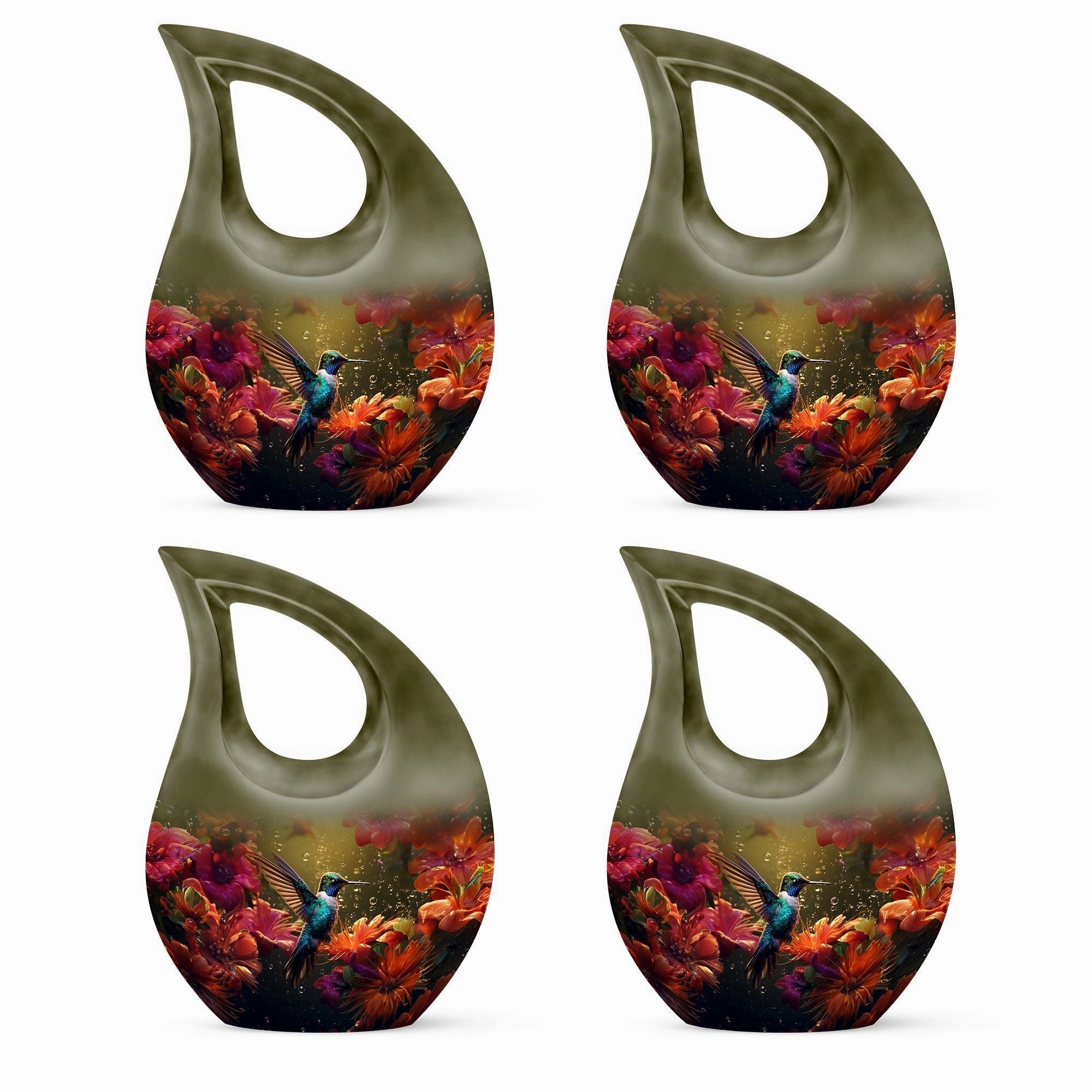 Hummingbird Inspired Keepsake Urn, Timeless Memorial Urn for Men