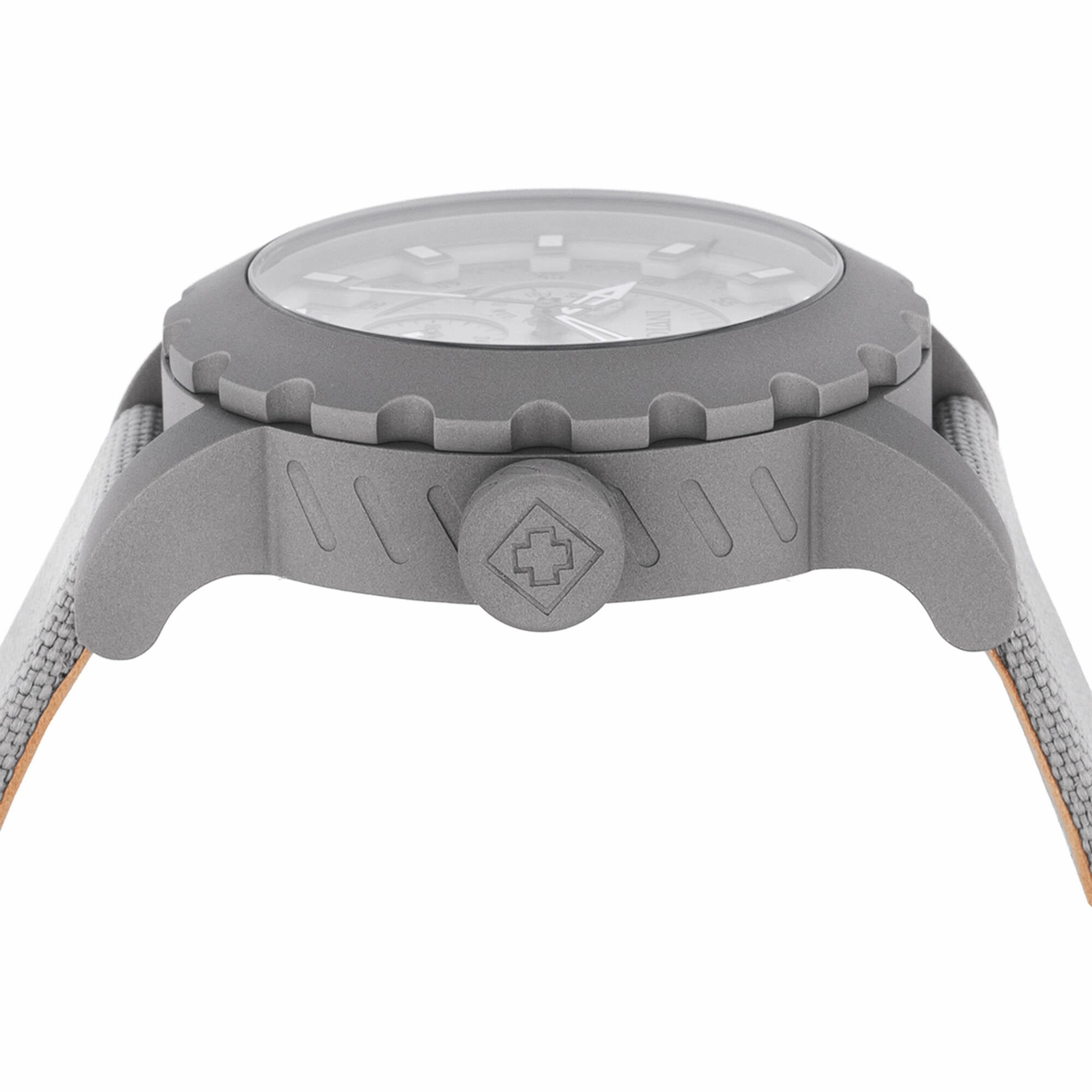 Invicta Men's Watch - I-Force Quartz Titanium Dial Light Grey Nylon Strap | 47584