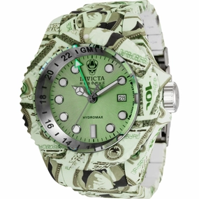Invicta Men's Watch - Reserve Hydromax Green Dial Aqua Plated Bracelet Dive | 34649