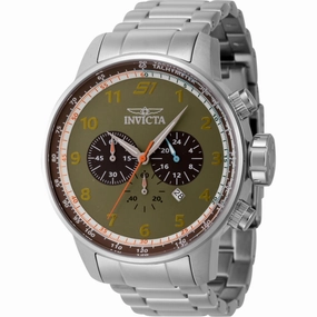 Invicta Men's Watch - S1 Rally Chronograph White and Light Green Dial Steel | 44951