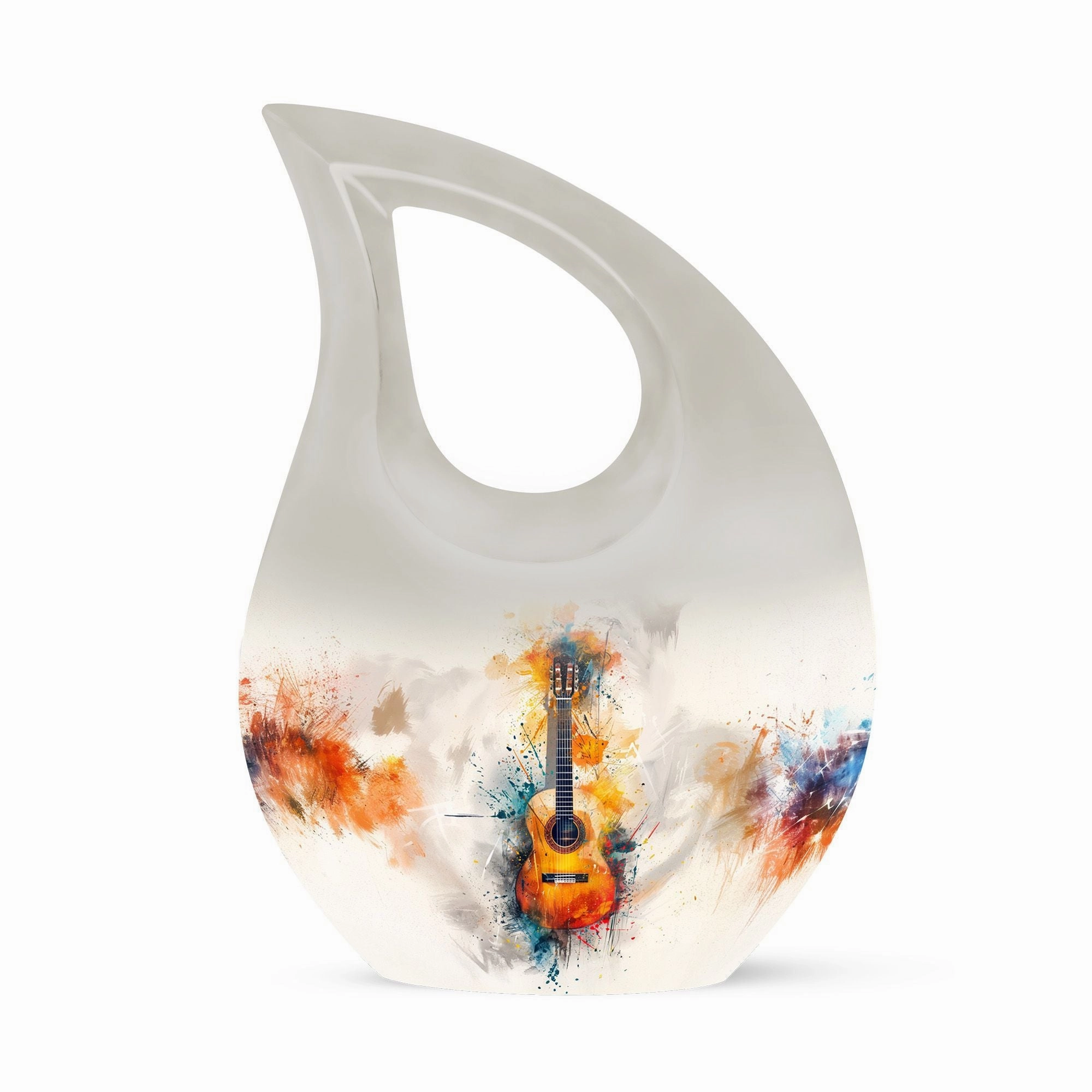 Keepsake Guitar Urn: Men's Ashes Preservation, Memorial Tribute
