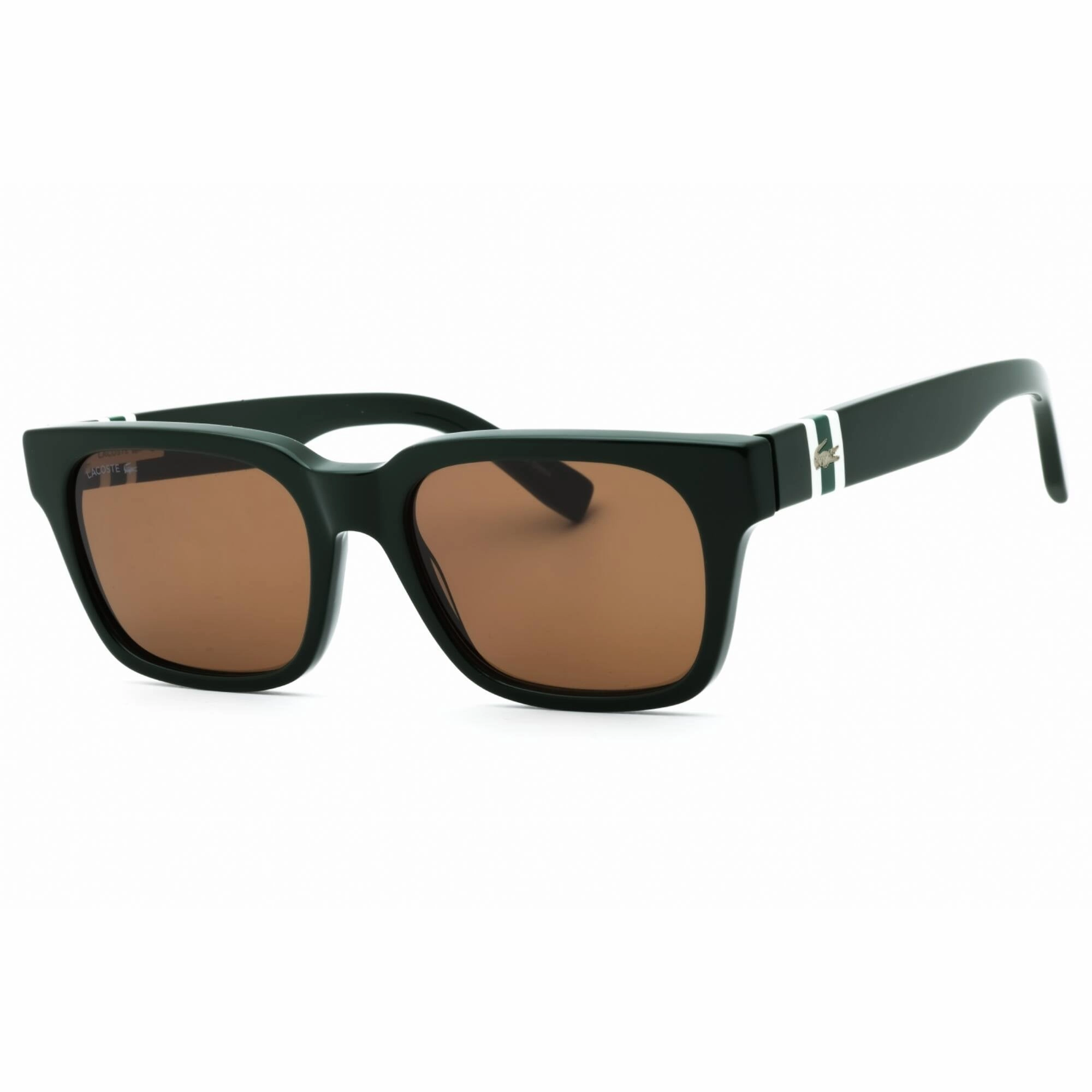 Lacoste Men's Sunglasses - Dark Green Acetate Square Shape Full Rim Frame | L6007S 318