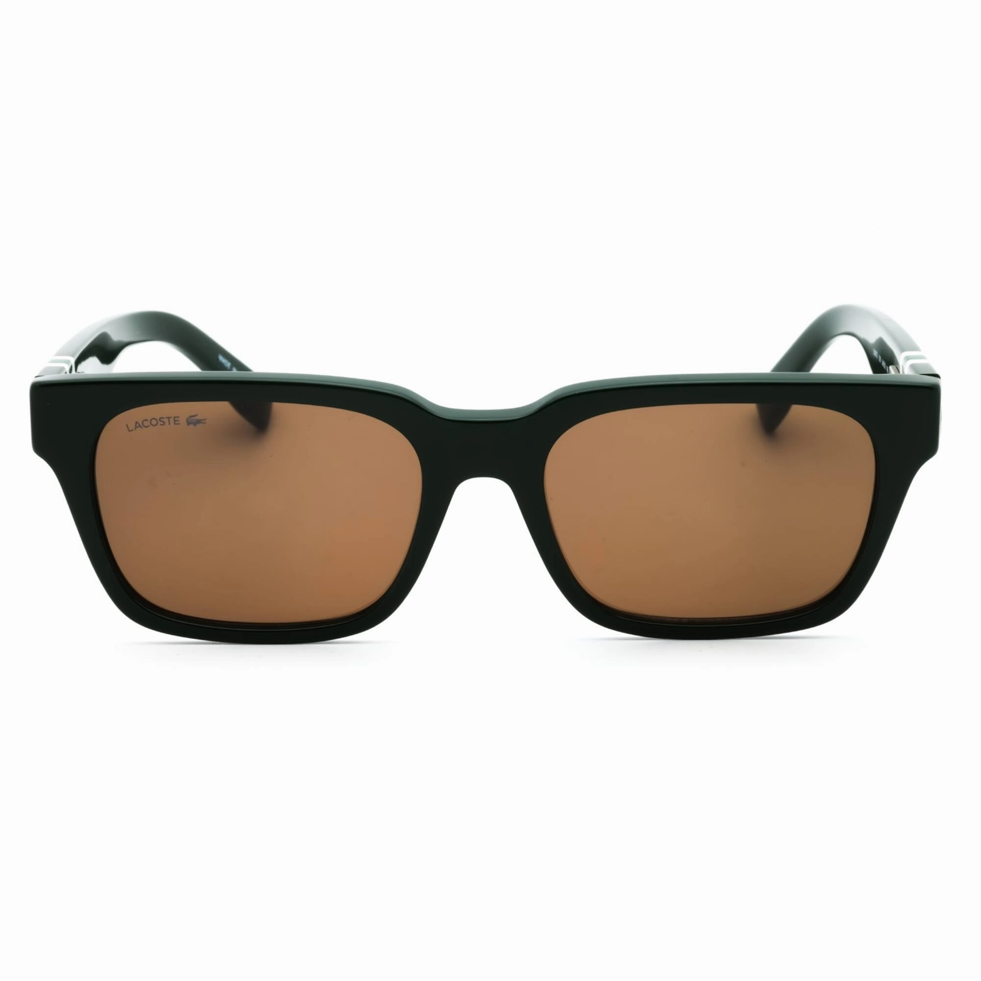 Lacoste Men's Sunglasses - Dark Green Acetate Square Shape Full Rim Frame | L6007S 318