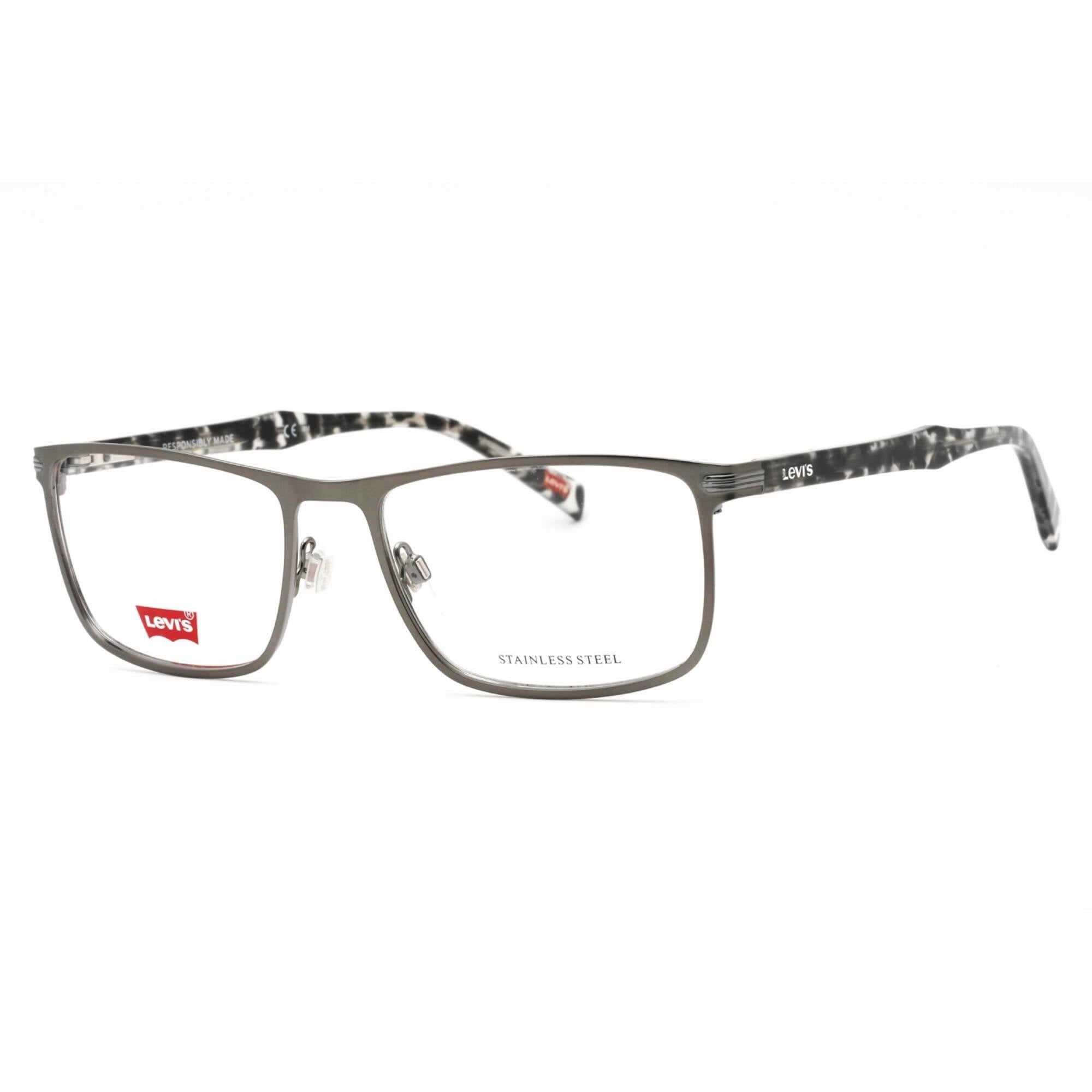 Levi's Men's Eyeglasses - Matte Dark Ruthenium Metal Rectangular | LV 5033 0R80 00