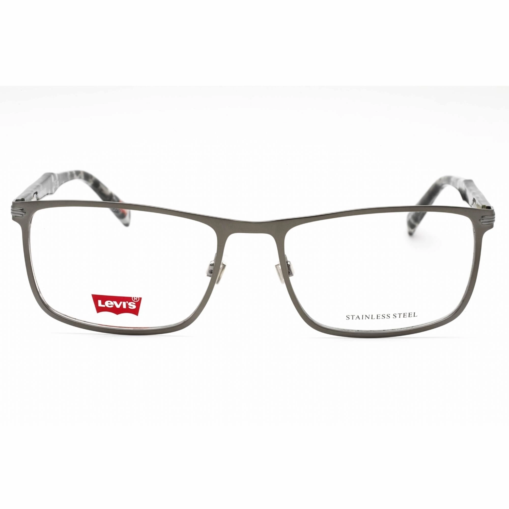 Levi's Men's Eyeglasses - Matte Dark Ruthenium Metal Rectangular | LV 5033 0R80 00