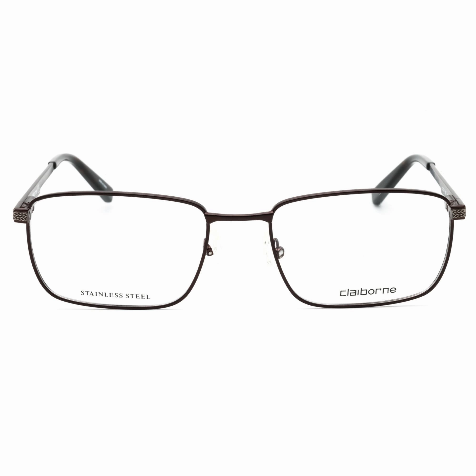 Liz Claiborne Men's Eyeglasses - Dark Brown Metal Rectangular Frame | CB 249 0R0Z 00