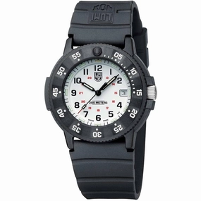 Luminox Men's Watch - Navy SEAL White Dial Black Silicone Strap | XS.3007.EVO.S