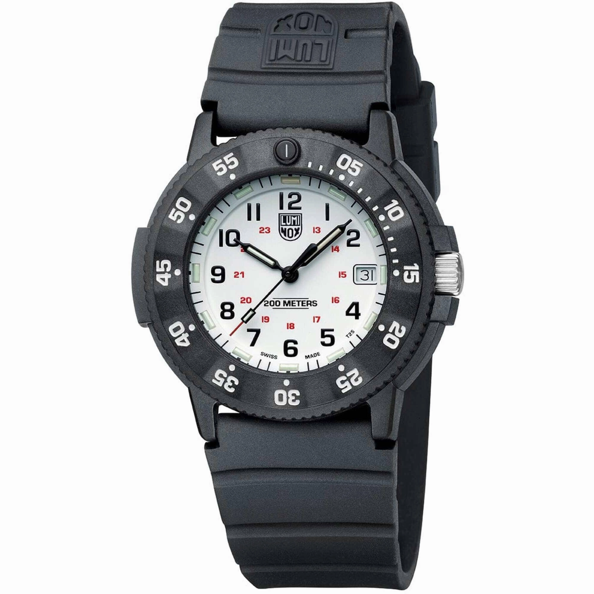 Luminox Men's Watch - Navy SEAL White Dial Black Silicone Strap | XS.3007.EVO.S