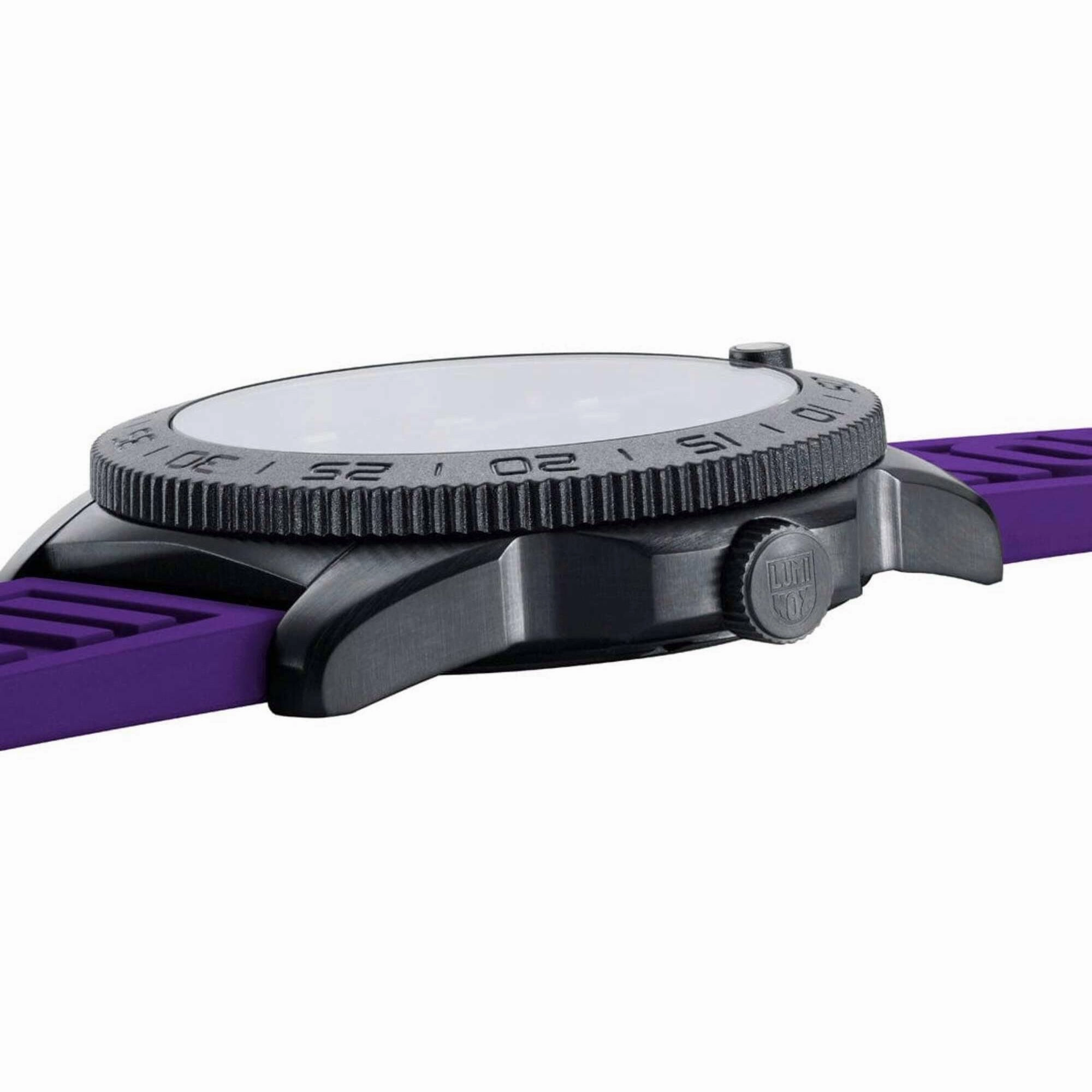 Luminox Men's Watch - Pacific Diver Black Dial Purple Strap | XS.3121.BO.TY.SET