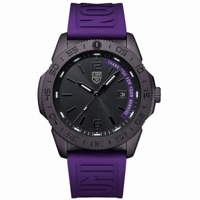 Luminox Men's Watch - Pacific Diver Black Dial Purple Strap | XS.3121.BO.TY.SET