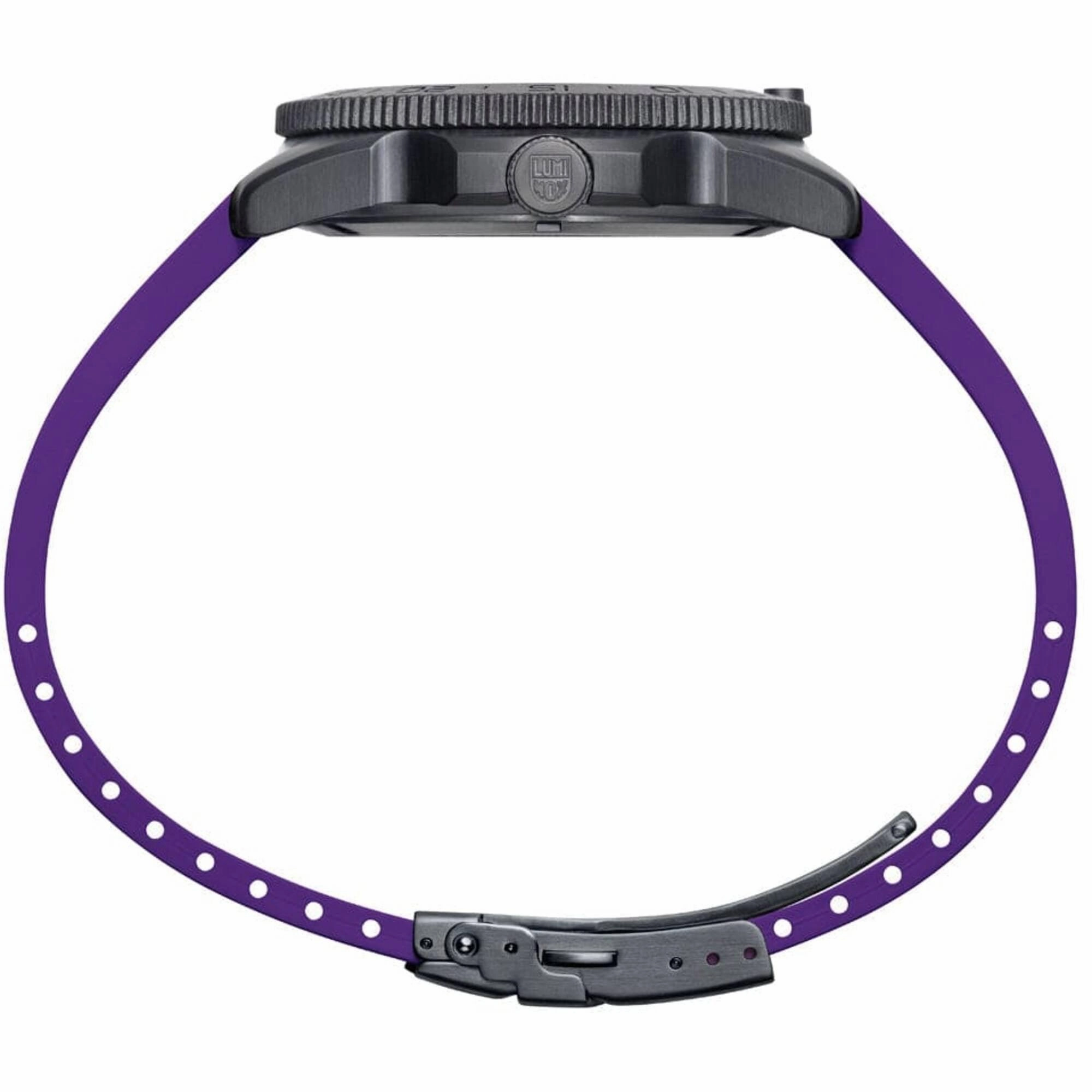 Luminox Men's Watch - Pacific Diver Black Dial Purple Strap | XS.3121.BO.TY.SET