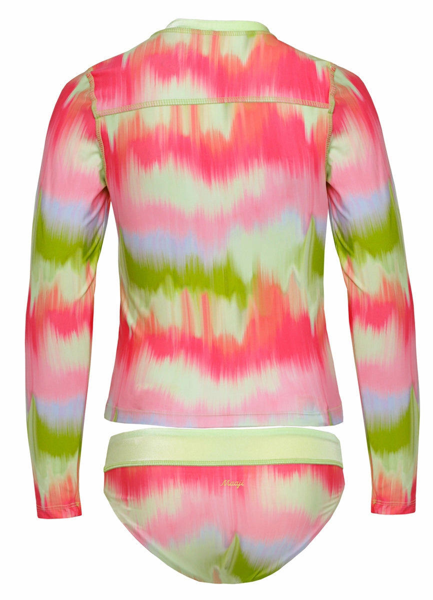 Maaji Lime Ombré Odyssey Rashguard Set Girls