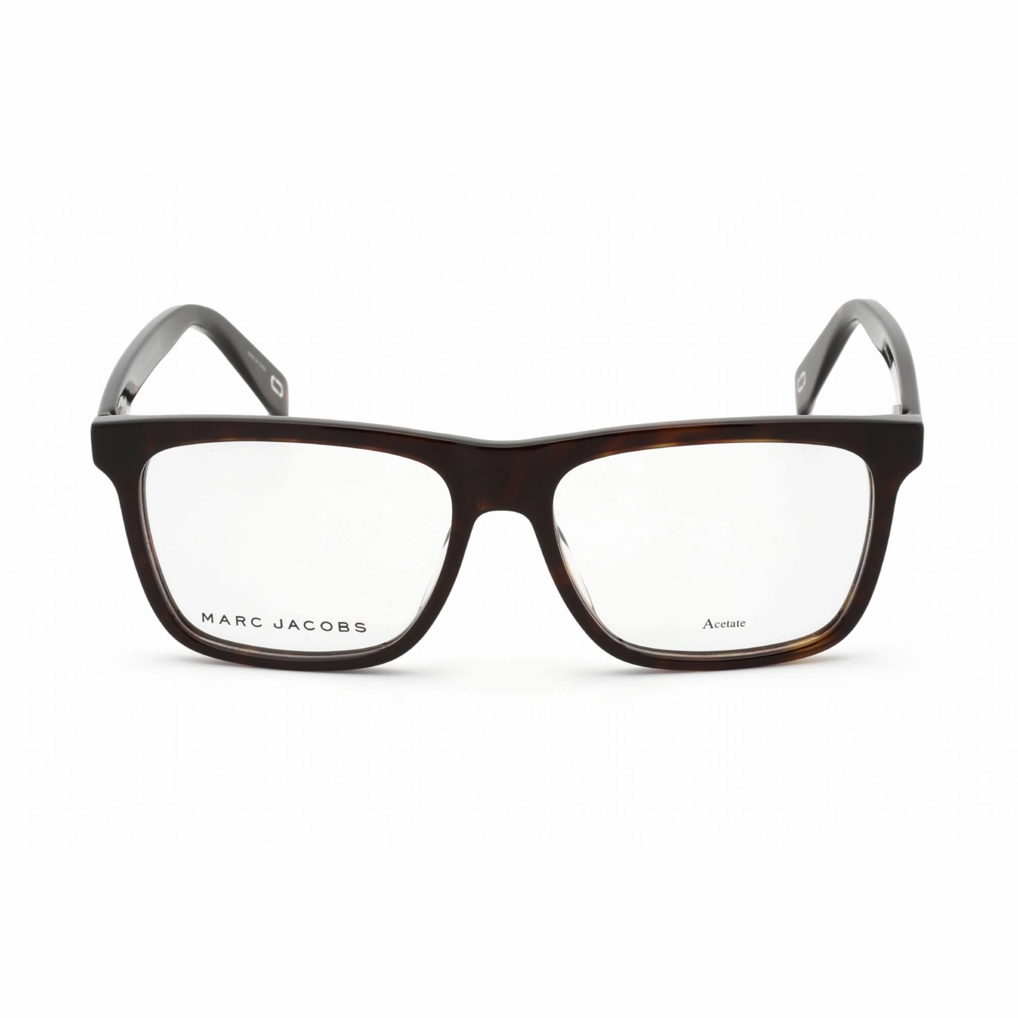 Marc Jacobs Men's Eyeglasses - Dark Havana Plastic Rectangular | Marc 342 0086 00