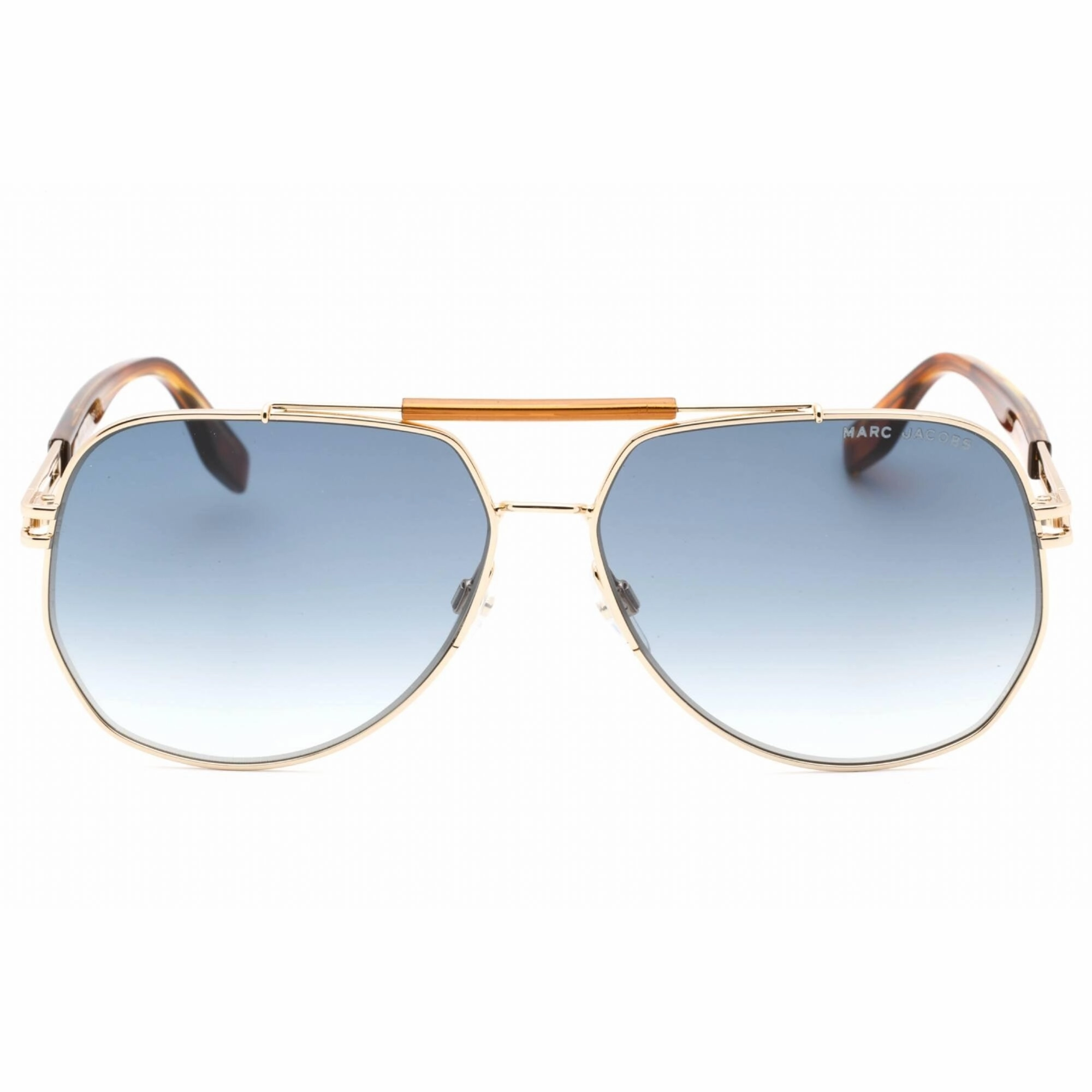 Marc Jacobs Men's Sunglasses Beige Horn Full Rim Aviator Frame | MARC 673/S 0HR3 08