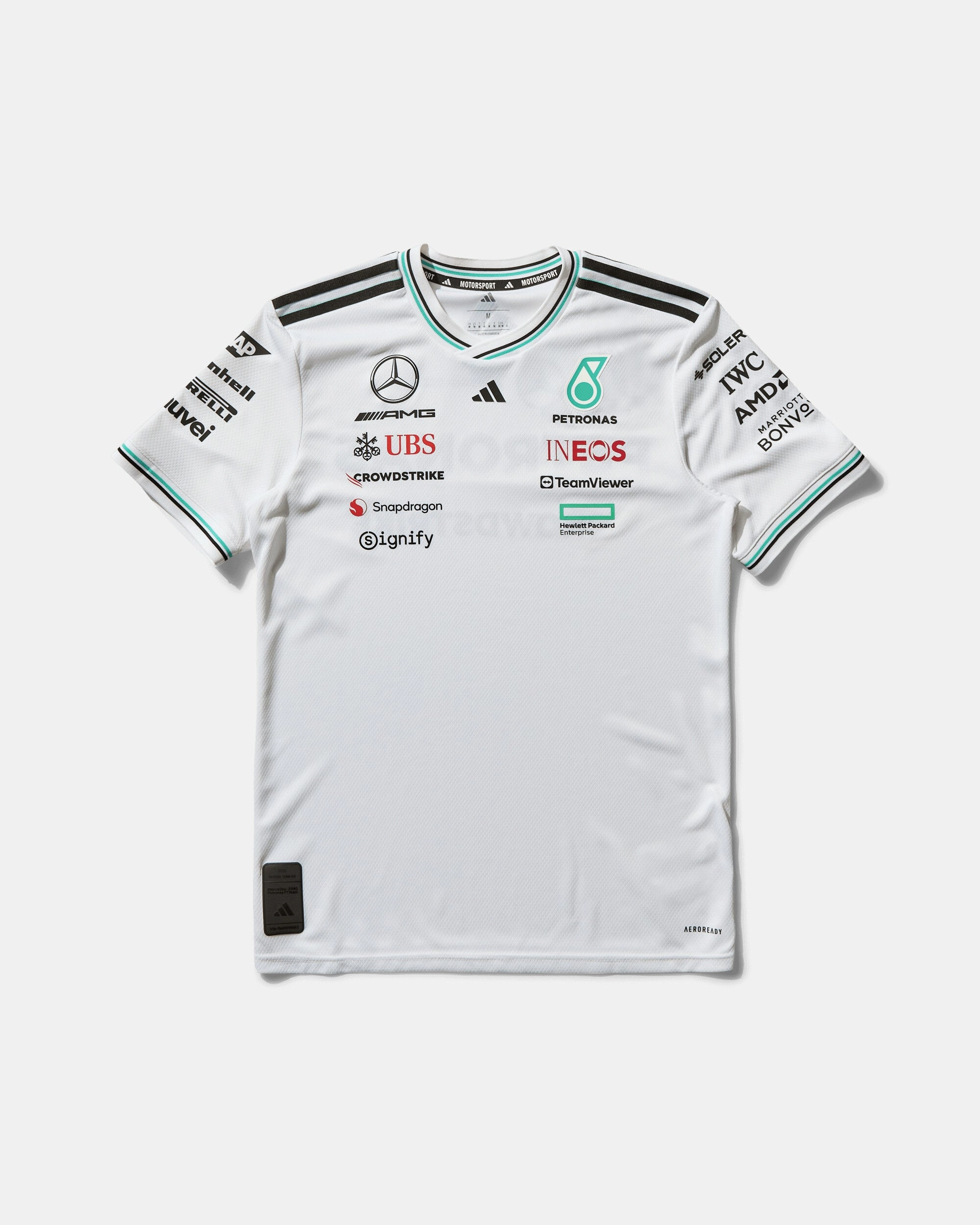 Men's Mercedes-AMG Petronas Formula One Team Driver Authentic Jersey White