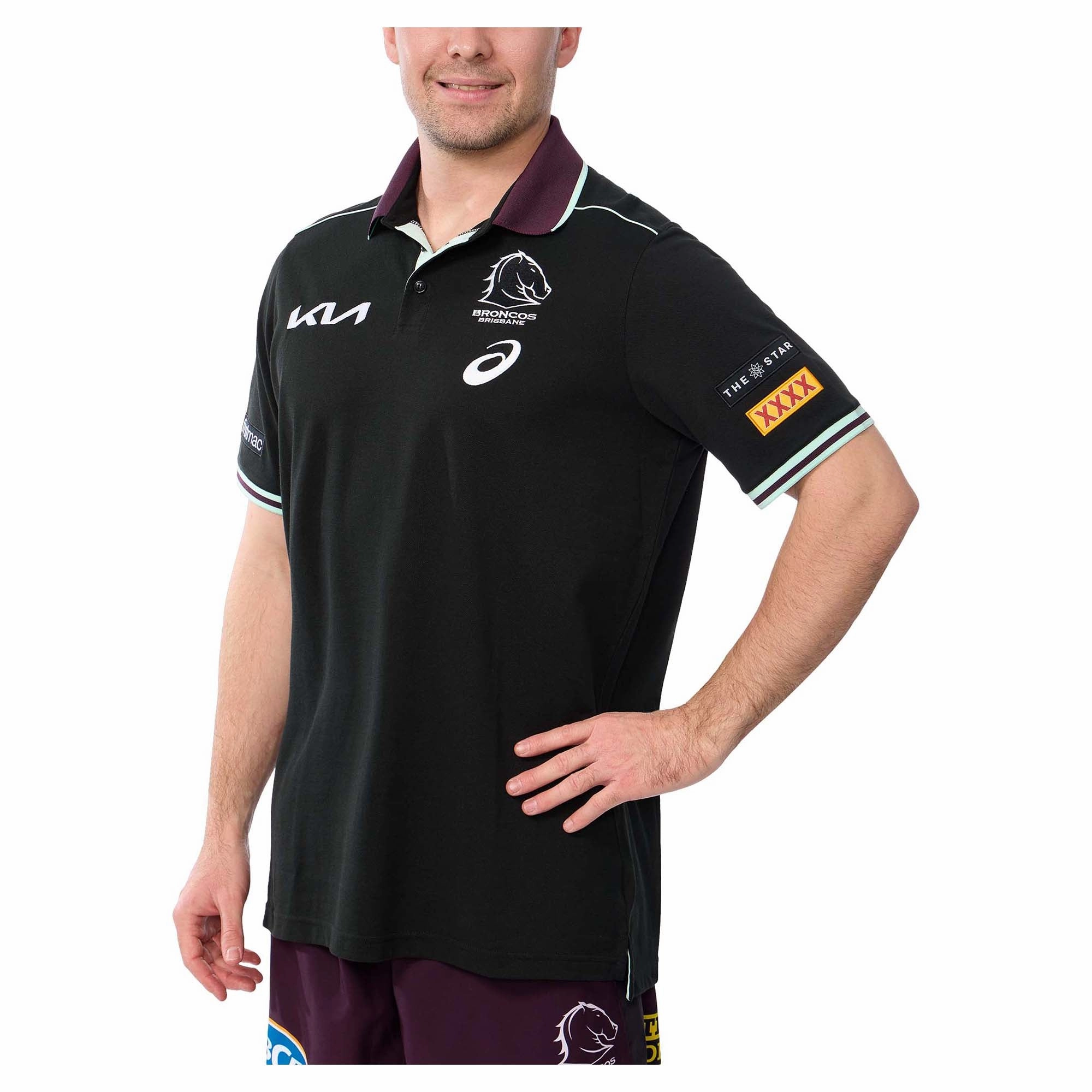 Men's NRL Brisbane Broncos 2025 Team Polo