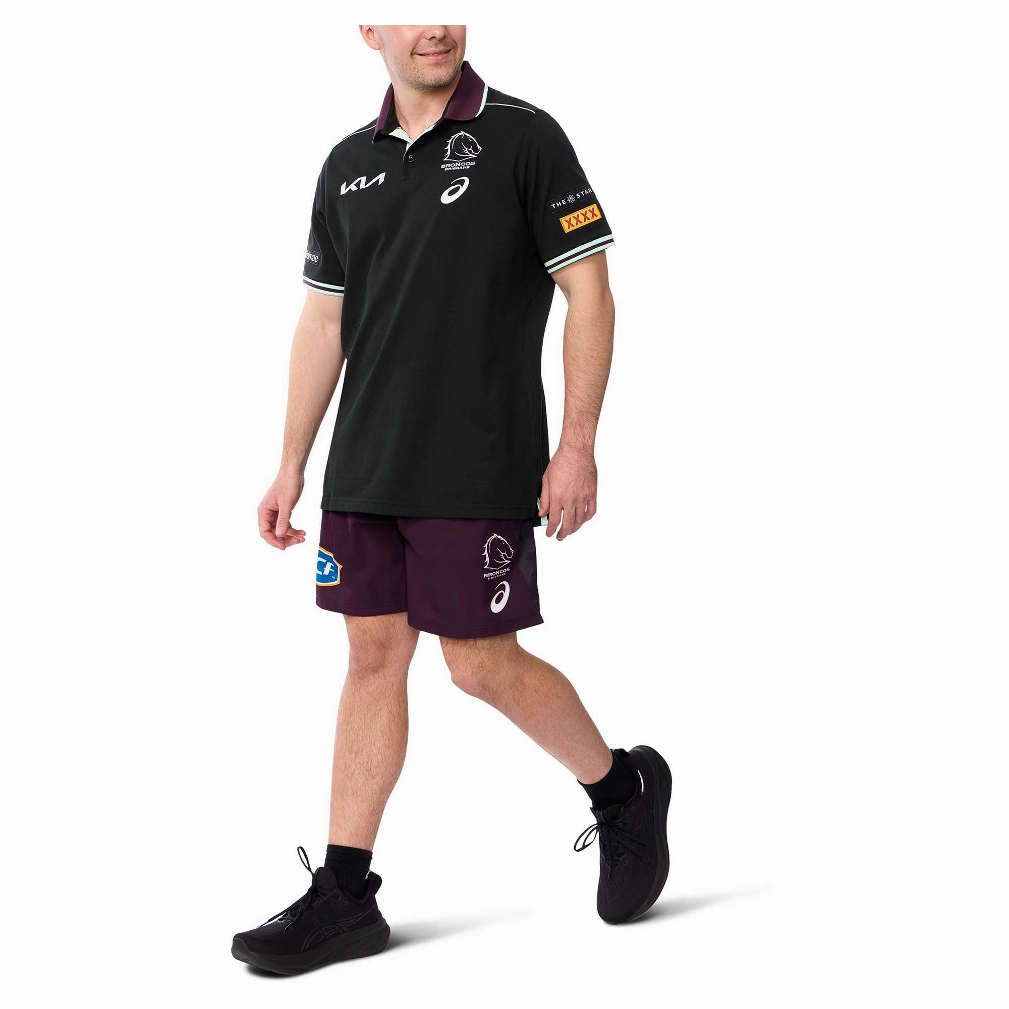 Men's NRL Brisbane Broncos 2025 Team Polo