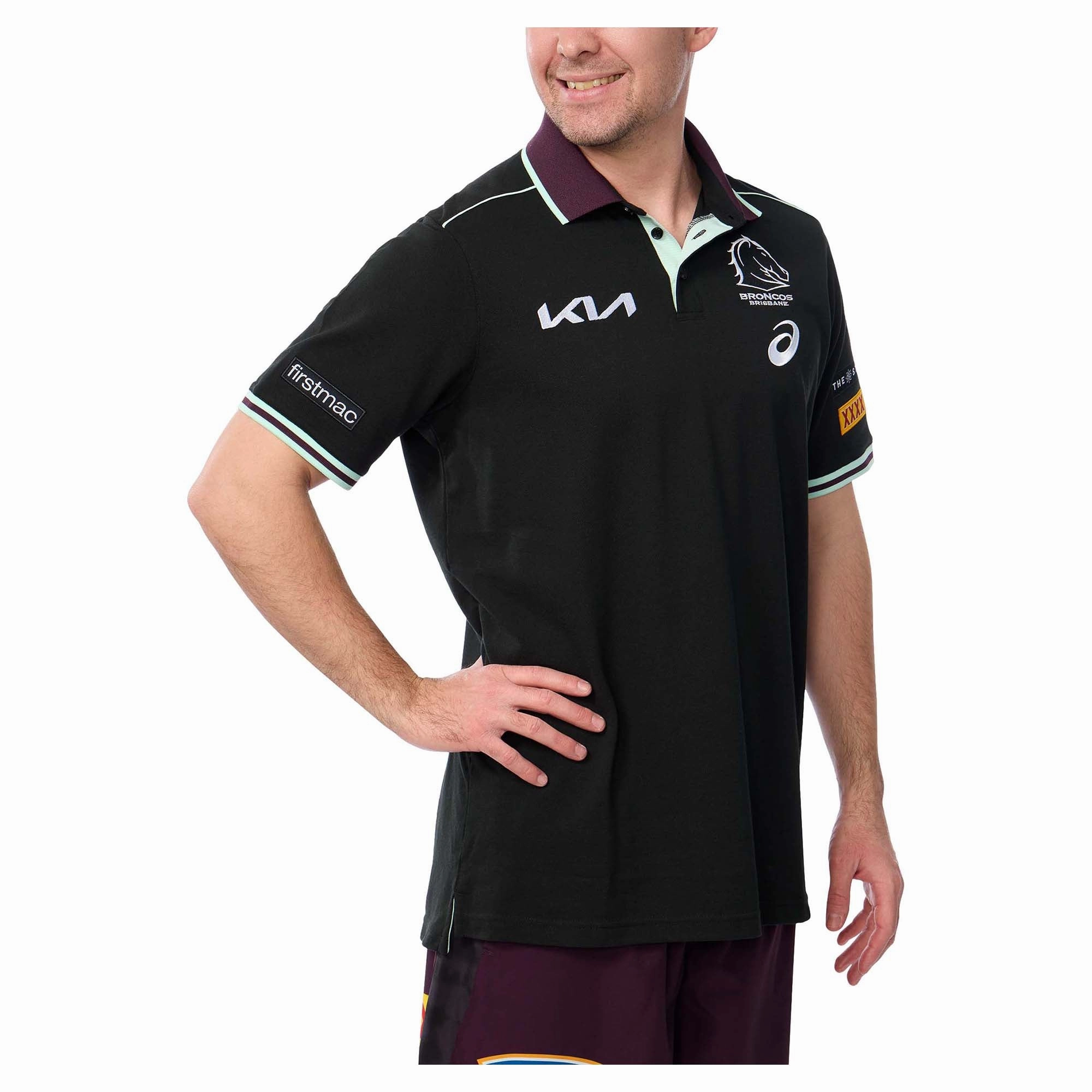 Men's NRL Brisbane Broncos 2025 Team Polo