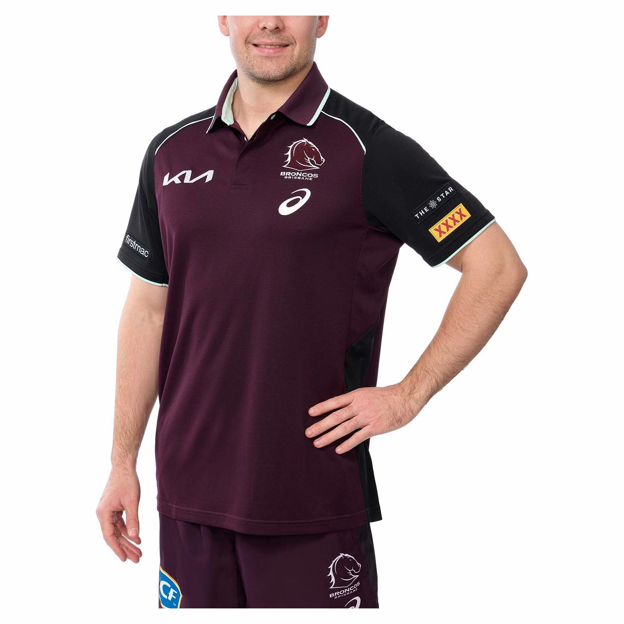 Men's NRL Brisbane Broncos 2025 Training Polo