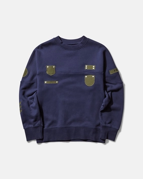 Men's Patched Sweatshirt Navy