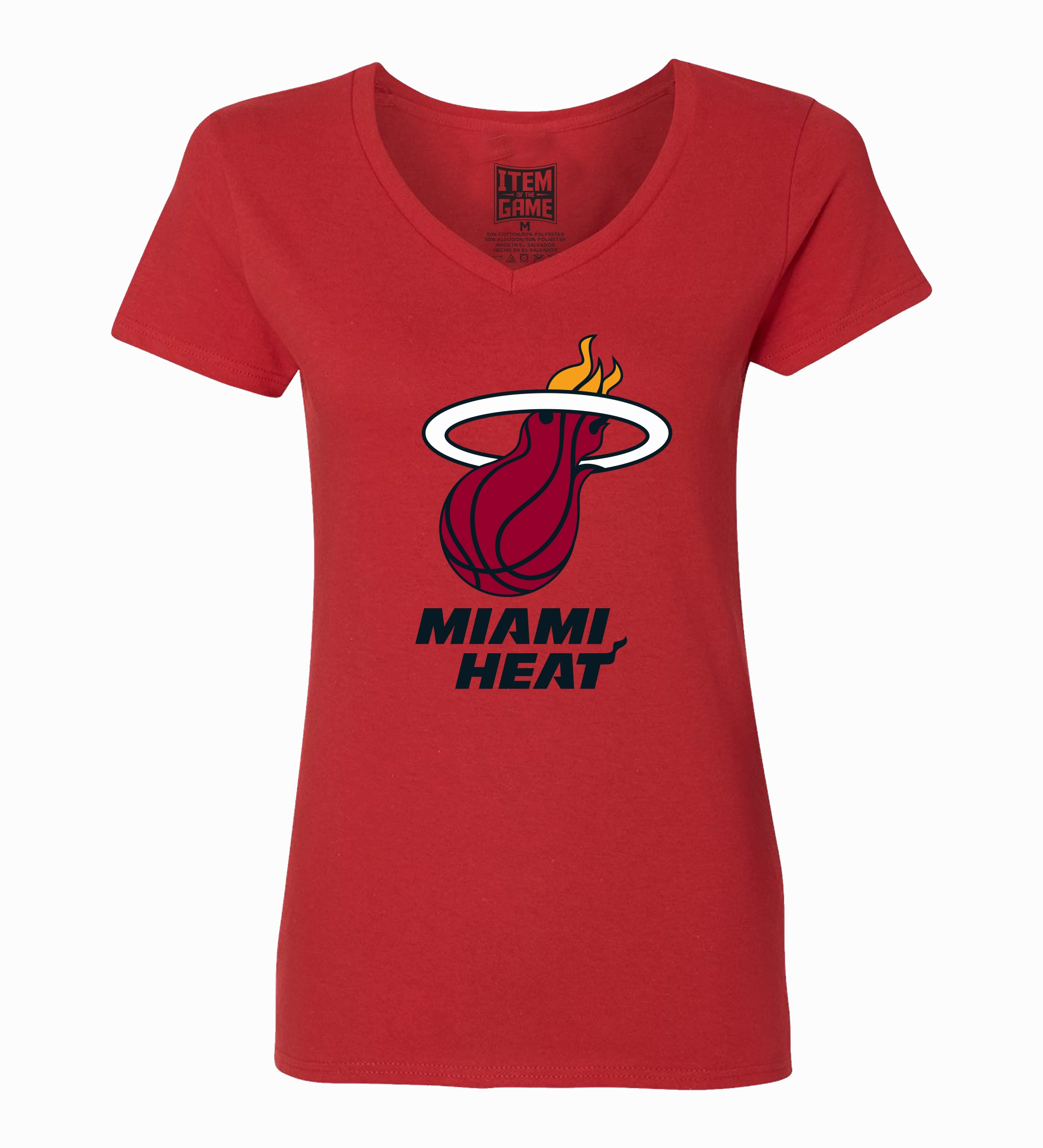 Miami HEAT Women's Red Logo V-Neck