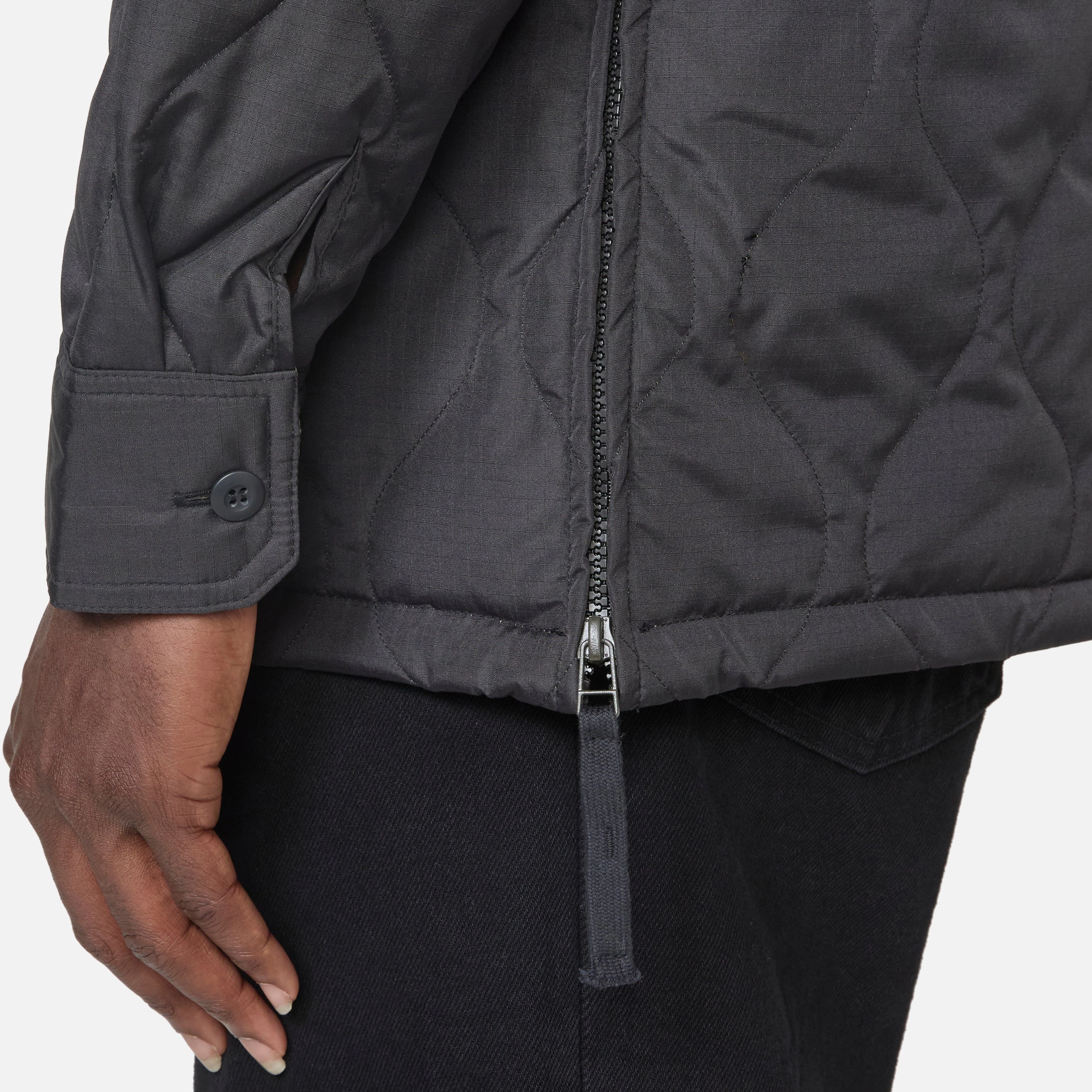 Military Down Shirt Black
