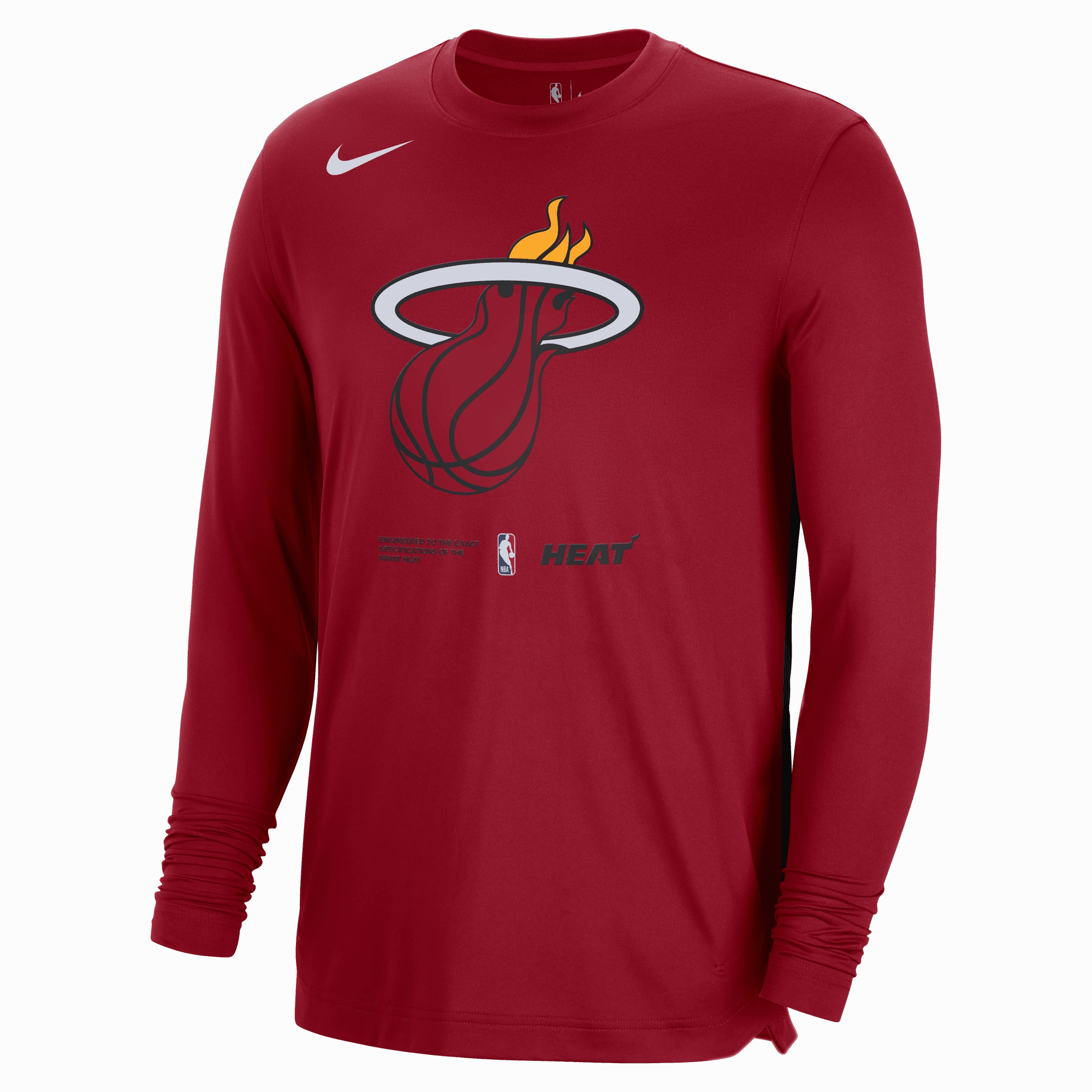 Nike Miami HEAT On-Court 2022 Long Sleeve Tee