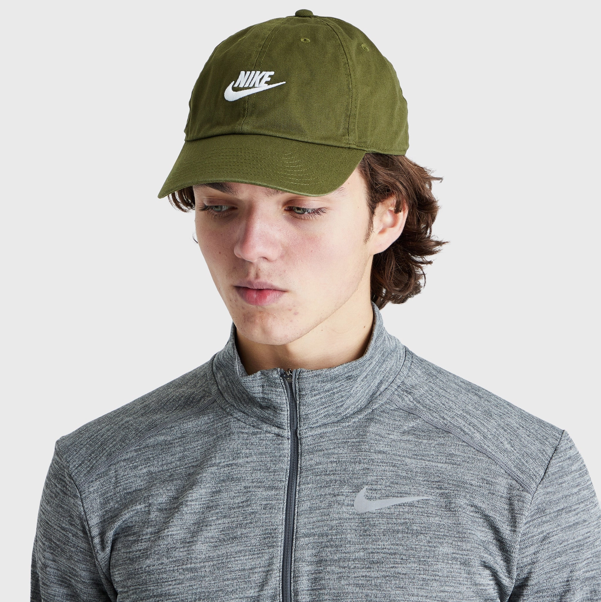 Nike Sportswear Heritage86 Futura Washed Cap Rough Green / White