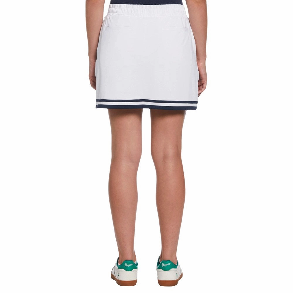 Original Penguin Essential Colour Block 16 Golf Skort Bright White - SS24 Women