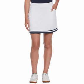 Original Penguin Essential Colour Block 16 Golf Skort Bright White - SS24 Women