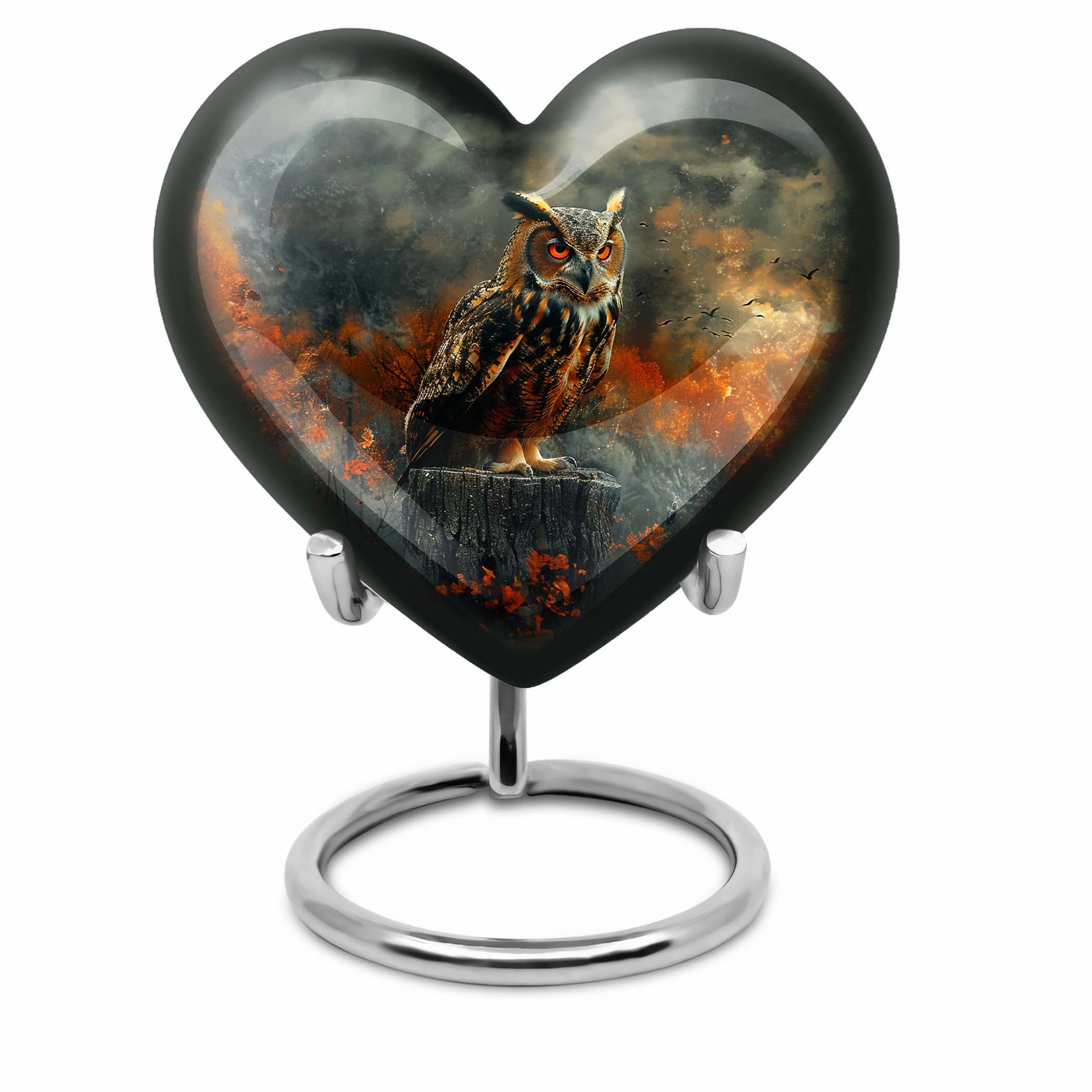 Owl Ashes Memorial - Masterclass Funeral Urn for Men