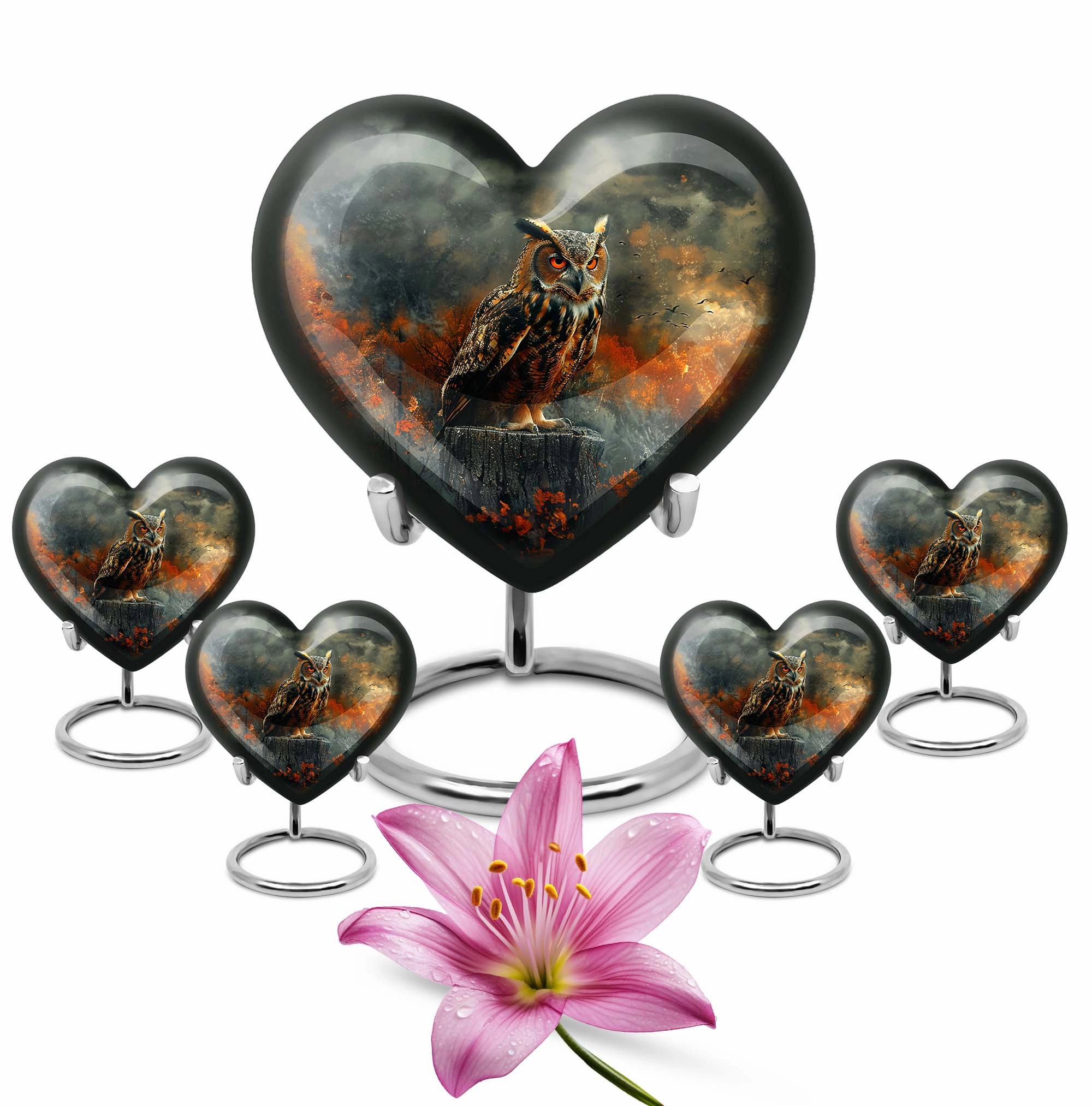 Owl Ashes Memorial - Masterclass Funeral Urn for Men