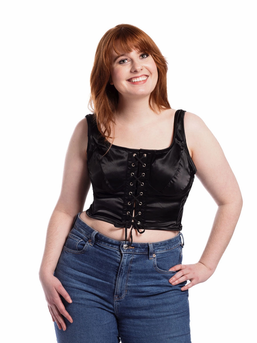 Paris Front Laced Corset Top