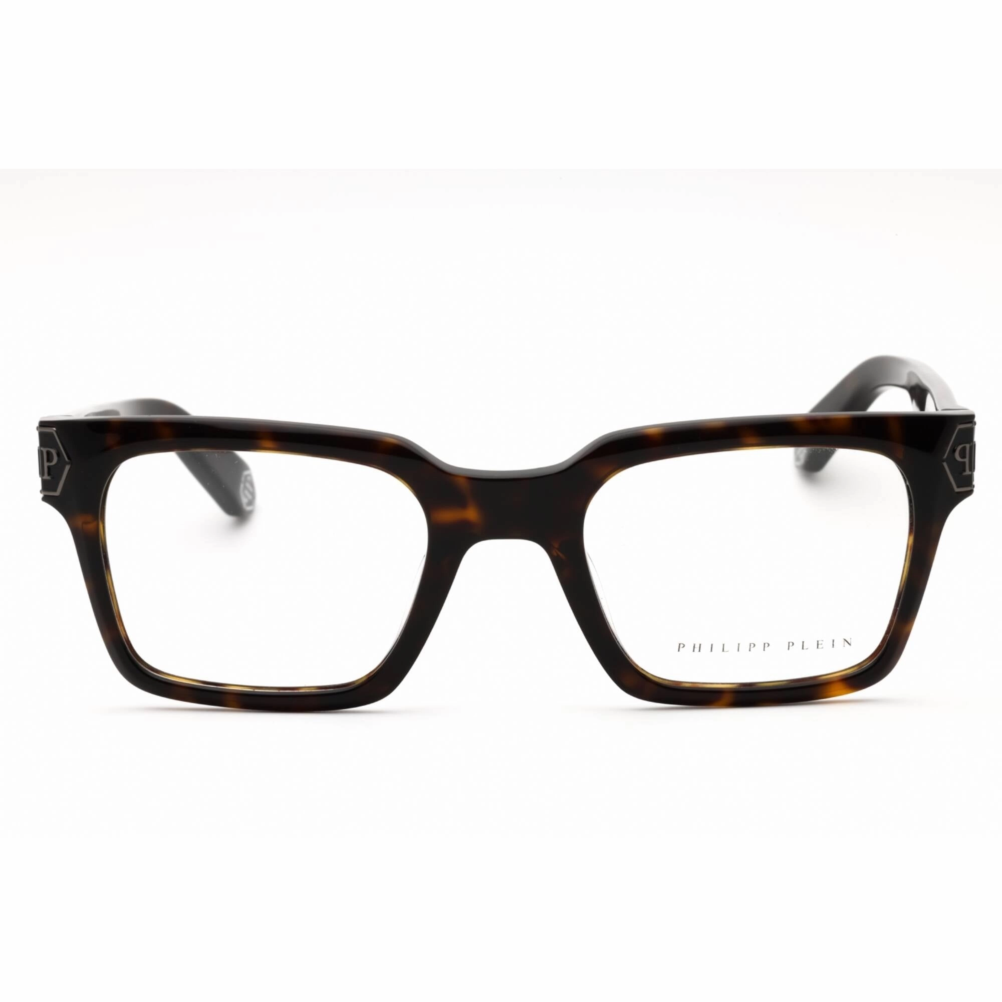 Philipp Plein Men's Eyeglasses - Dark Havana Acetate Full Rim Frame | VPP082M 0722