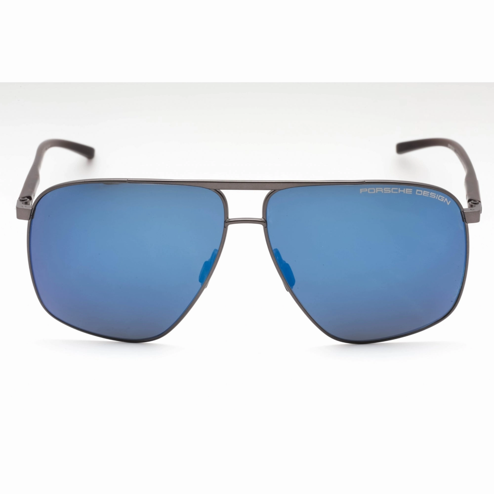 Porsche Men's Sunglasses - Dark Grey/Red Metal Navigator Full Rim Frame | P8933 C