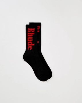 Rhude Script Socks